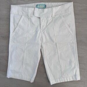 Hollister White Bermuda Shorts Low Rise Y2K Size 3